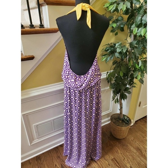 Mud Pie Leighton Halter Maxi Dress Size Large - Picture 7 of 15